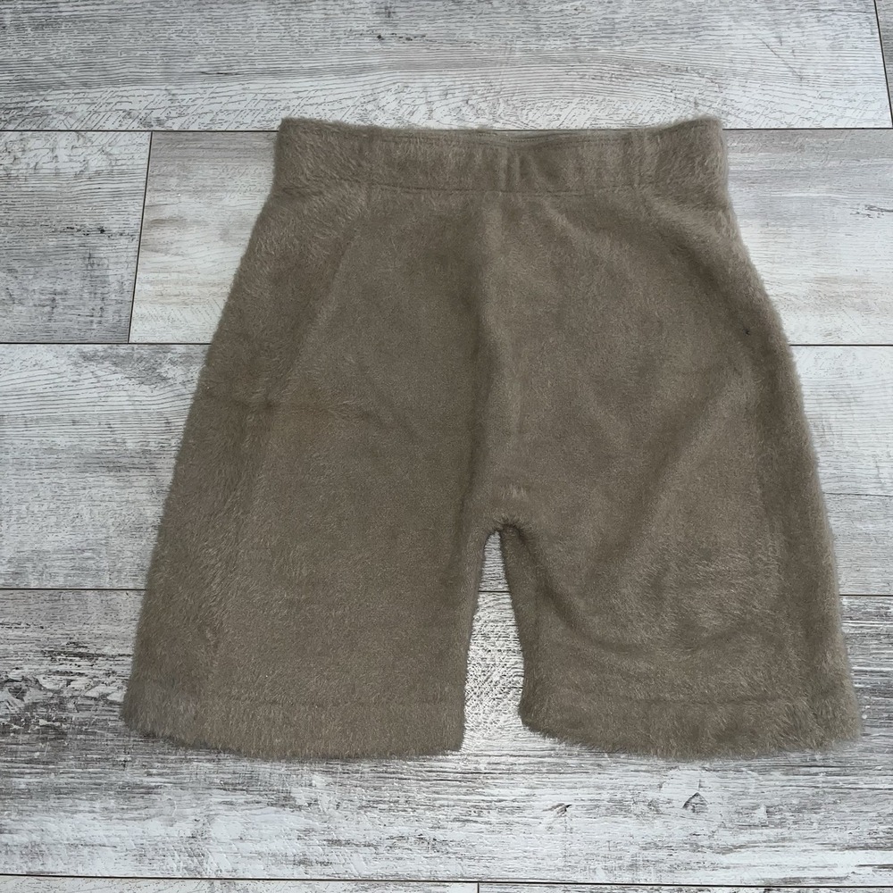 Whitney Simmons‎ Gymshark Shorts Eyelash High Waisted Pull On Brown Women's Sz M